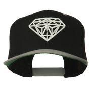 Diamond Outline Embroidered Two Tone Cap