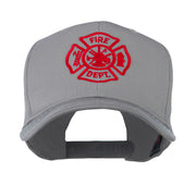 Fire Dept Maltese Cross Embroidered Cap