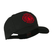 Fire Dept Maltese Cross Embroidered Cap