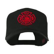 Fire Dept Maltese Cross Embroidered Cap