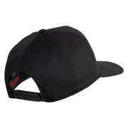 USS Coral Sea CV 43 Blue Patched Solid Cotton Twill 5 Panel Prostyle Snap Cap - Black OSFM