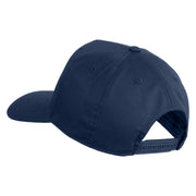 USS Coral Sea CV 43 Blue Patched Solid Cotton Twill 5 Panel Prostyle Snap Cap - Navy OSFM