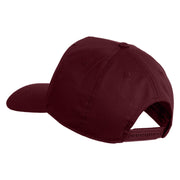 USS Coral Sea CV 43 Blue Patched Solid Cotton Twill 5 Panel Prostyle Snap Cap - Maroon OSFM