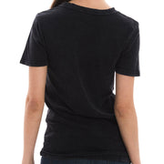 UFO Alien Spaceship Graphic Design Unisex Ring Spun Cotton Vintage Short Sleeve Crewneck Tee Shirt - Vintage-Black XS