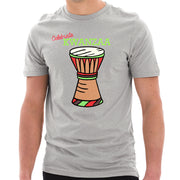 Djembe Drum Graphic Design Ring Spun Combed Cotton Short Sleeve Deluxe Jersey T-Shirt