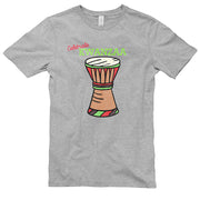 Djembe Drum Graphic Design Ring Spun Combed Cotton Short Sleeve Deluxe Jersey T-Shirt