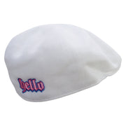 Hello Embroidered Big Mesh Ivy Cap - White OSFM