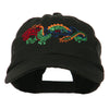 Outlined Dragon Embroidered Washed Cap