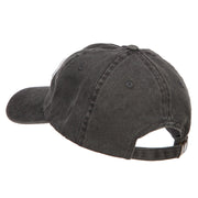 3D NASA Letter Logo Embroidered Washed Buckle Cap