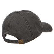 3D NASA Letter Logo Embroidered Washed Buckle Cap