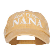 Real Friend Nana Embroidered Washed Cap