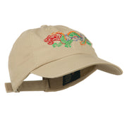 Outlined Dragon Embroidered Washed Cap