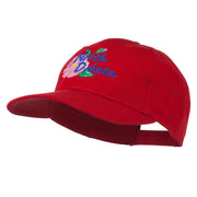 North Dakota Wild Prairie Rose Flower Embroidered Cap