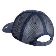 US Air Force Navy Letter Embroidered Low Profile Special Cotton Mesh Cap - Navy OSFM
