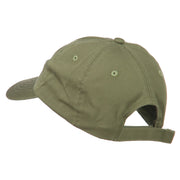 Outlined Dragon Embroidered Washed Cap