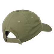 Outlined Dragon Embroidered Washed Cap