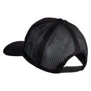 1st Infantry Division The Big Red One Patched Solid Cotton Twill Mesh Prostyle Cap - Black OSFM