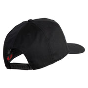 USS Ranger CV 61 Blue Patched Solid Cotton Twill 5 Panel Prostyle Snap Cap - Black OSFM