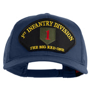 1st Infantry Division The Big Red One Patched Solid Cotton Twill Mesh Prostyle Cap - Navy OSFM