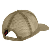 1st Infantry Division The Big Red One Patched Solid Cotton Twill Mesh Prostyle Cap - Khaki OSFM