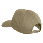 USS Ranger CV 61 Blue Patched Solid Cotton Twill 5 Panel Prostyle Snap Cap - Khaki OSFM