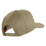 USS Ranger CV 61 Blue Patched Solid Cotton Twill 5 Panel Prostyle Snap Cap - Khaki OSFM