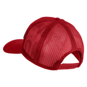 1st Infantry Division The Big Red One Patched Solid Cotton Twill Mesh Prostyle Cap - Red OSFM