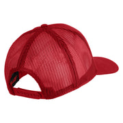 1st Infantry Division The Big Red One Patched Solid Cotton Twill Mesh Prostyle Cap - Red OSFM