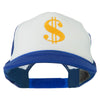 Dollar Sign Logo Embroidered Foam Mesh Back Cap