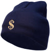 Dollar Sign Logo Embroidered Short Beanie