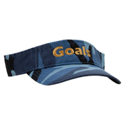 Goals Embroidered Military Visors - Sky-Blue OSFM