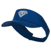 Diamond Embroidered Cotton Twill Sun Visor