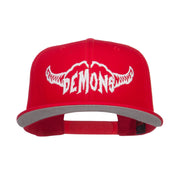 Demons Embroidered Cotton Snapback