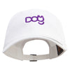 Dog and Cat Logo Dad Style Unstructured Low Profile 6 panel Cotton Cap - White OSFM