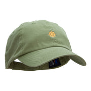 Mini Tribal Sun Embroidered Low Profile Dyed Cotton Twill Cap