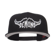 Demons Embroidered Cotton Snapback