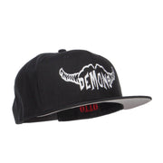 Demons Embroidered Cotton Snapback