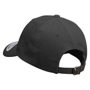 Dog and Cat Logo Dad Style Unstructured Low Profile 6 panel Cotton Cap - Black OSFM