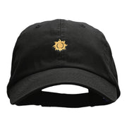 Mini Tribal Sun Embroidered Low Profile Dyed Cotton Twill Cap