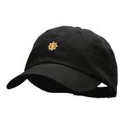 Mini Tribal Sun Embroidered Low Profile Dyed Cotton Twill Cap