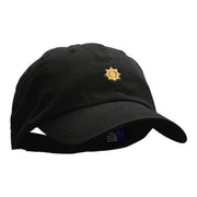 Mini Tribal Sun Embroidered Low Profile Dyed Cotton Twill Cap