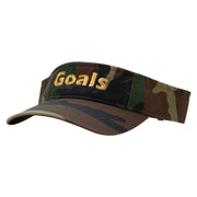 Goals Embroidered Military Visors - Camo OSFM