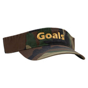 Goals Embroidered Military Visors - Camo OSFM