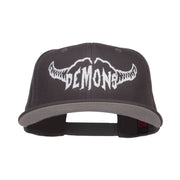 Demons Embroidered Cotton Snapback