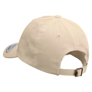 Dog and Cat Logo Dad Style Unstructured Low Profile 6 panel Cotton Cap - Khaki OSFM