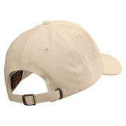 Dog and Cat Logo Dad Style Unstructured Low Profile 6 panel Cotton Cap - Khaki OSFM