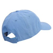 Woman US Army Veteran Embroidered Low Profile Dyed Cotton Twill Cap - Sky-Blue OSFM