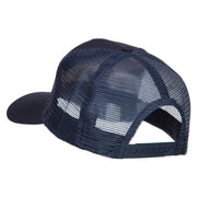 Number 1 Dad Star Embroidered Solid Mesh Cap