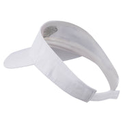 Diamond Embroidered Cotton Twill Sun Visor