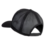 82nd Airborne Vietnam Veteran Patched Solid Cotton Twill 5 panel Mesh Back Cap - Black OSFM